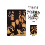 Candombe Drummers Warming Drums Playing Cards 54 Designs (Mini) Front - Spade3