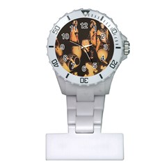 Candombe Drummers Warming Drums Plastic Nurses Watch by dflcprintsclothing