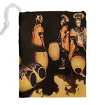 Candombe Drummers Warming Drums Drawstring Pouch (5XL) Back