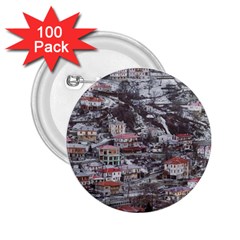 Metsovo Aerial Cityscape, Greece 2 25  Buttons (100 Pack)  by dflcprintsclothing