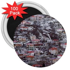 Metsovo Aerial Cityscape, Greece 3  Magnets (100 Pack) by dflcprintsclothing