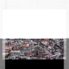 Metsovo Aerial Cityscape, Greece Rectangular Jigsaw Puzzl by dflcprintsclothing