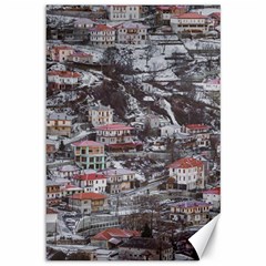 Metsovo Aerial Cityscape, Greece Canvas 12  X 18  by dflcprintsclothing