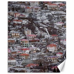 Metsovo Aerial Cityscape, Greece Canvas 16  X 20  by dflcprintsclothing