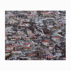 Metsovo Aerial Cityscape, Greece Small Glasses Cloth (2 Sides) by dflcprintsclothing