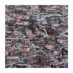 Metsovo Aerial Cityscape, Greece Medium Glasses Cloth by dflcprintsclothing