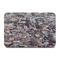 Metsovo Aerial Cityscape, Greece Plate Mats by dflcprintsclothing