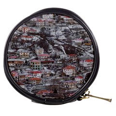 Metsovo Aerial Cityscape, Greece Mini Makeup Bag by dflcprintsclothing