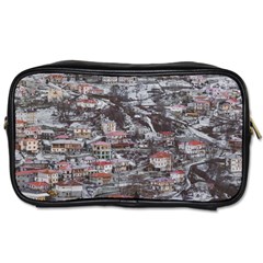 Metsovo Aerial Cityscape, Greece Toiletries Bag (one Side) by dflcprintsclothing