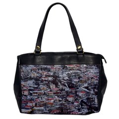 Metsovo Aerial Cityscape, Greece Oversize Office Handbag by dflcprintsclothing