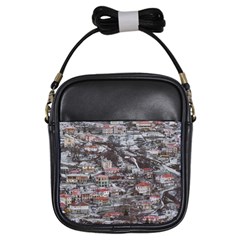 Metsovo Aerial Cityscape, Greece Girls Sling Bag by dflcprintsclothing