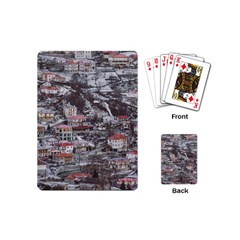 Metsovo Aerial Cityscape, Greece Playing Cards Single Design (mini) by dflcprintsclothing