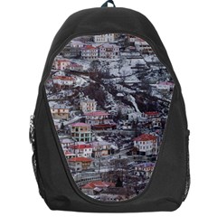 Metsovo Aerial Cityscape, Greece Backpack Bag by dflcprintsclothing