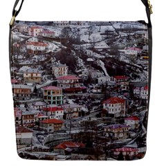 Metsovo Aerial Cityscape, Greece Flap Closure Messenger Bag (s)