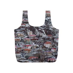 Metsovo Aerial Cityscape, Greece Full Print Recycle Bag (s) by dflcprintsclothing