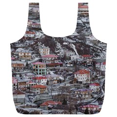 Metsovo Aerial Cityscape, Greece Full Print Recycle Bag (xl) by dflcprintsclothing