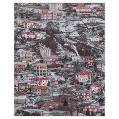 Metsovo Aerial Cityscape, Greece Drawstring Bag (small) by dflcprintsclothing