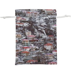 Metsovo Aerial Cityscape, Greece  Lightweight Drawstring Pouch (xl) by dflcprintsclothing