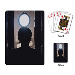 Woman Watching Window High Contrast Scene 2 Playing Cards Single Design (rectangle) by dflcprintsclothing