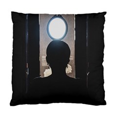 Woman Watching Window High Contrast Scene 2 Standard Cushion Case (two Sides) by dflcprintsclothing