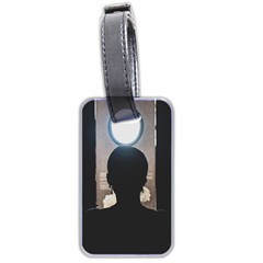 Woman Watching Window High Contrast Scene 2 Luggage Tag (two Sides) by dflcprintsclothing