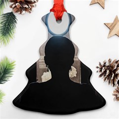 Woman Watching Window High Contrast Scene 2 Ornament (christmas Tree) 