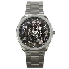 Abstract Light Games 1 Sport Metal Watch by DimitriosArt