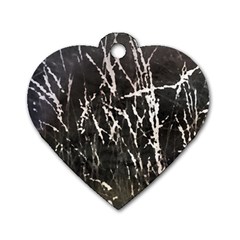 Abstract Light Games 1 Dog Tag Heart (one Side) by DimitriosArt