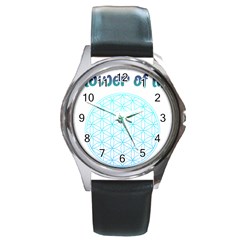 Flower Of Life  Round Metal Watch