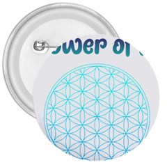 Flower Of Life  3  Buttons by tony4urban