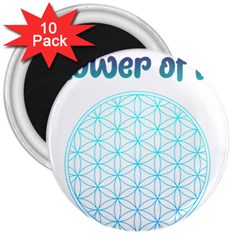 Flower Of Life  3  Magnets (10 Pack)  by tony4urban