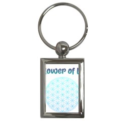 Flower Of Life  Key Chain (rectangle)