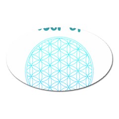 Flower Of Life  Oval Magnet by tony4urban