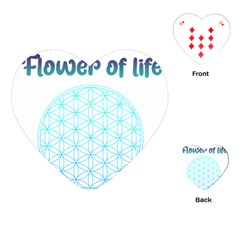 Flower Of Life  Playing Cards Single Design (heart) by tony4urban