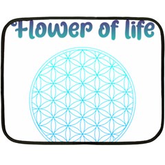 Flower Of Life  Fleece Blanket (mini) by tony4urban