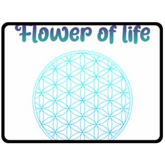 Flower Of Life  Fleece Blanket (large) 