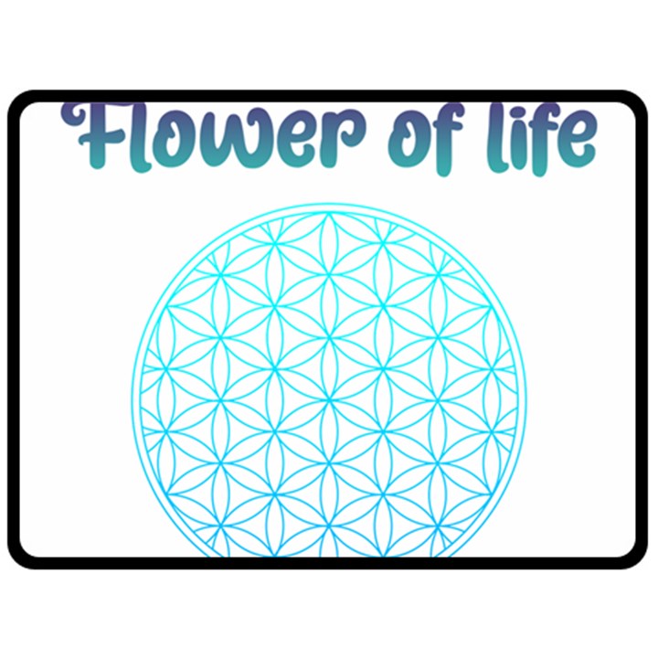 Flower Of Life  Fleece Blanket (Large) 