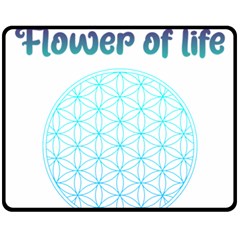 Flower Of Life  Fleece Blanket (medium) 