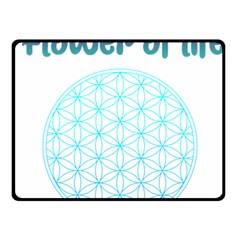 Flower Of Life  Fleece Blanket (small) by tony4urban