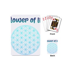 Flower Of Life  Playing Cards Single Design (mini) by tony4urban