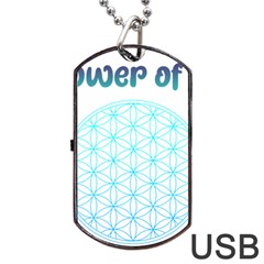 Flower Of Life  Dog Tag Usb Flash (one Side)