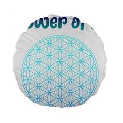 Flower Of Life  Standard 15  Premium Round Cushions