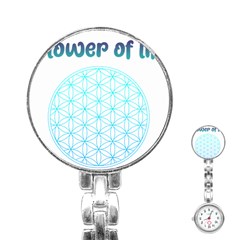 Flower Of Life  Stainless Steel Nurses Watch by tony4urban