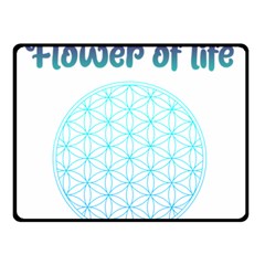 Flower Of Life  Double Sided Fleece Blanket (small) 