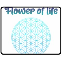 Flower Of Life  Double Sided Fleece Blanket (medium) 