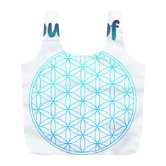 Flower Of Life  Full Print Recycle Bag (l) by tony4urban