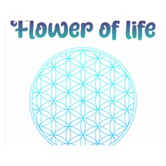 Flower Of Life  Double Sided Flano Blanket (medium)  by tony4urban