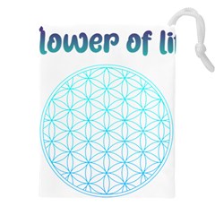 Flower Of Life  Drawstring Pouch (5xl) by tony4urban