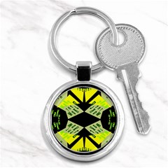 Abstract Pattern Geometric Backgrounds   Key Chain (round) by Eskimos