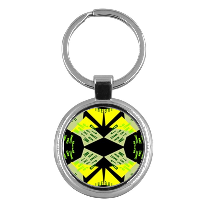 Abstract pattern geometric backgrounds   Key Chain (Round)